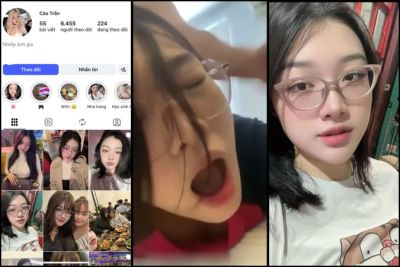 [Hot] Hot IG Cáo Trần mặt dâm kính cận lộ clip bị địt bạo dâm rên la thảm thiết