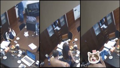 [Shock] Mở bát quả khai xuân hack camera phòng giám đốc. Em thư ký có chồng rồi lén lút địt nhau với ông sếp thật vkl